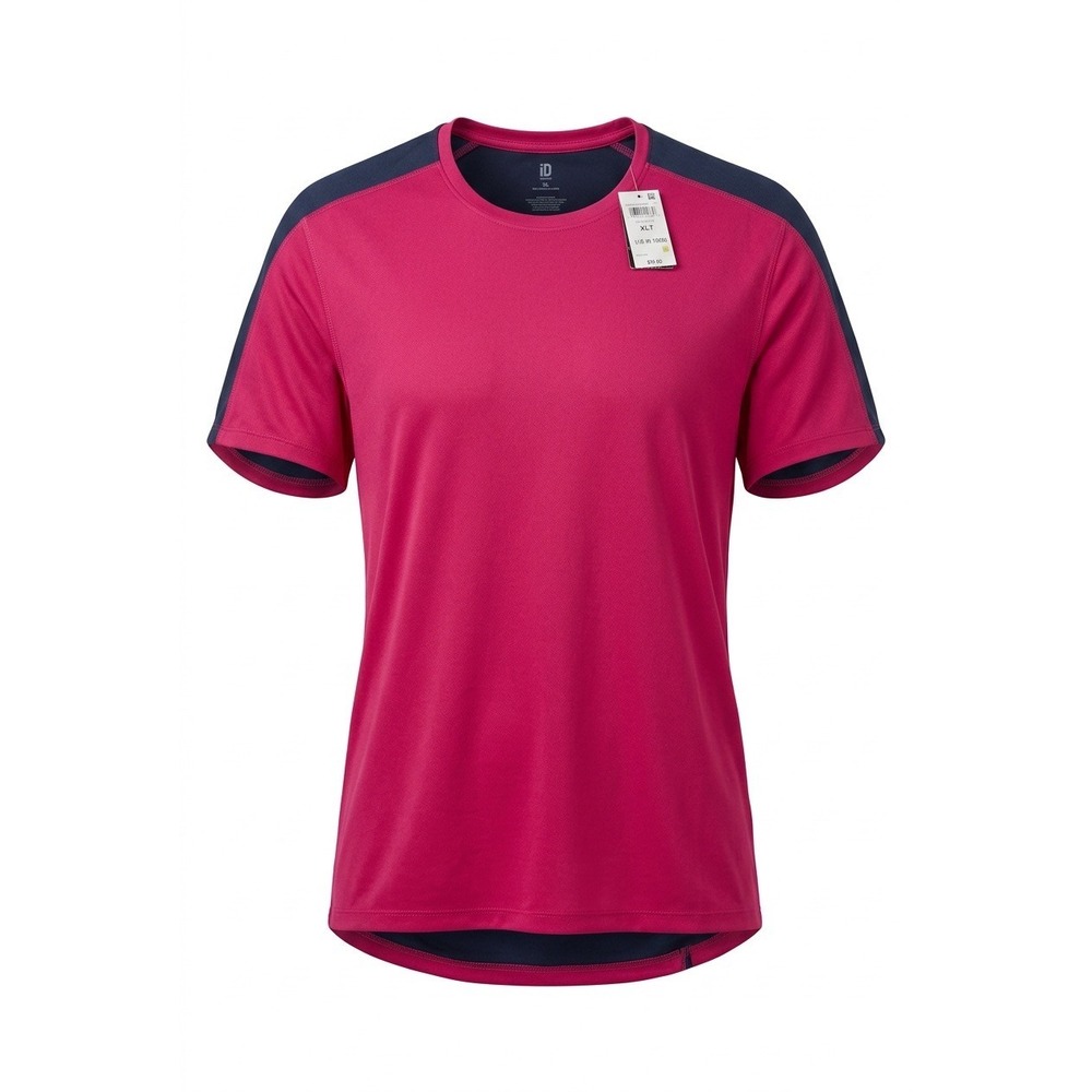 Ideology Mens Performance Tee Firey Pink Navy Blue Tall XLT 100130327BT NWT